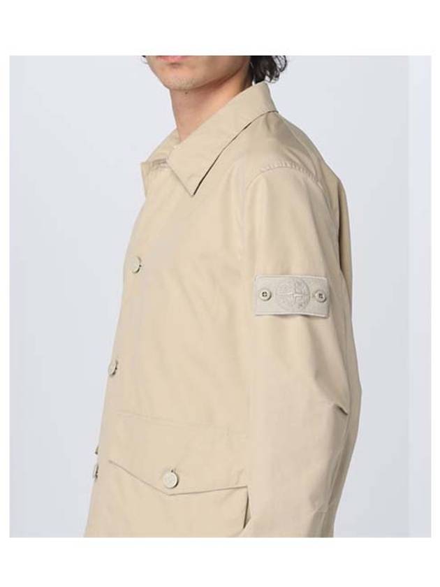 Men's Ghost Piece  O Ventile Cotton Jacket Beige - STONE ISLAND - BALAAN 5