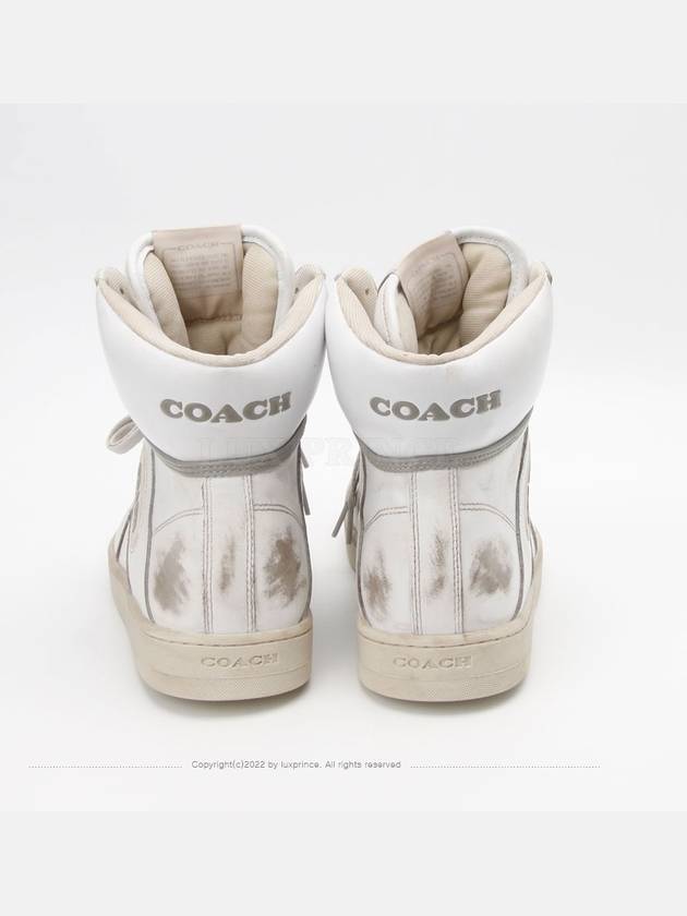 High neck vintage sneakers white 11202hva - COACH - BALAAN 4