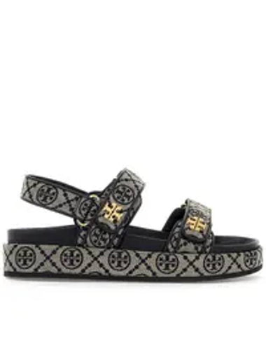 T Monogram Kira Sports Sandals Navy - TORY BURCH - BALAAN 1