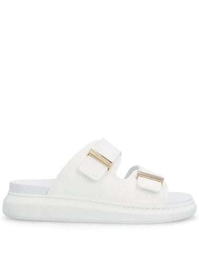 Hybrid Buckle Strap Slippers White - ALEXANDER MCQUEEN - BALAAN 2