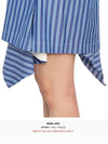 Stripe Cotton Poplin Pullover Short Dress Blue - SACAI - BALAAN 11