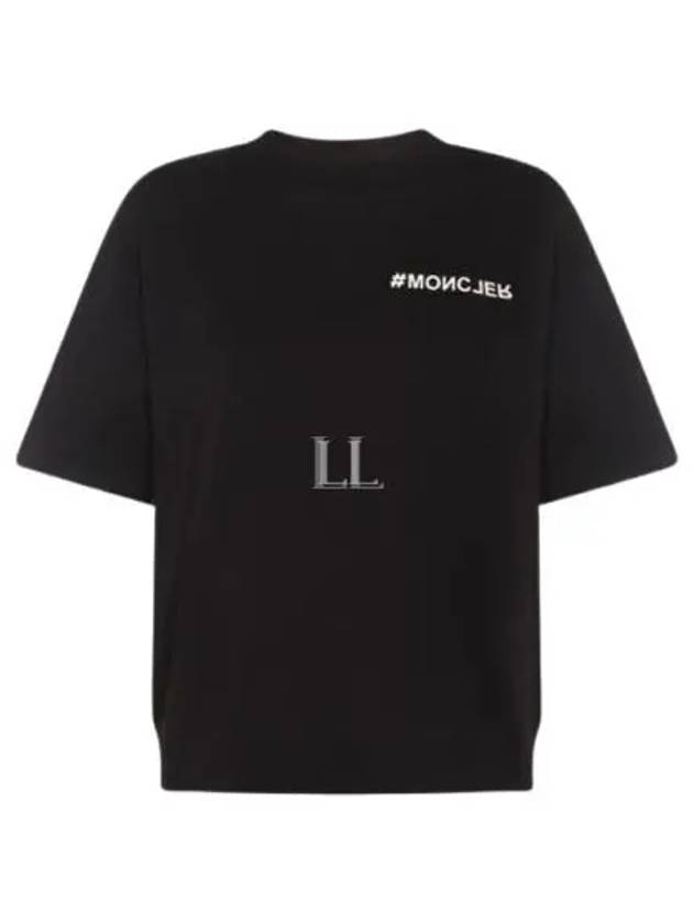 Logo Short Sleeve T-Shirt Black - MONCLER - BALAAN 2