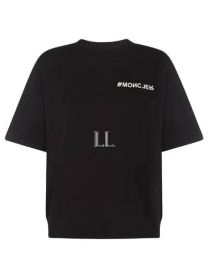 Logo Short Sleeve T-Shirt Black - MONCLER - BALAAN 2