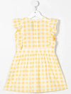 Kids Gingham Check Frill One Piece Yellow 22650101 23 - MINI RODINI - BALAAN 3