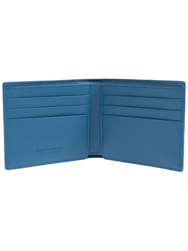 Intrecciato Cassette Half Wallet Blue - BOTTEGA VENETA - BALAAN 3