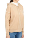 Women's Pluto Wool Cashmere Zip Up Hoodie Beige - MAX MARA - BALAAN 7