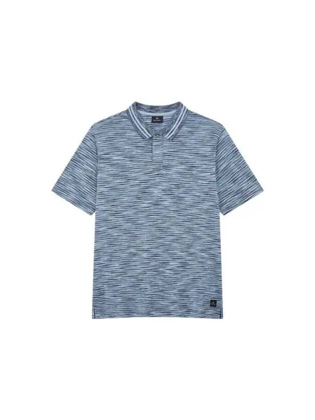 PS stripe pattern polo shirt blue 270521 - PAUL SMITH - BALAAN 1