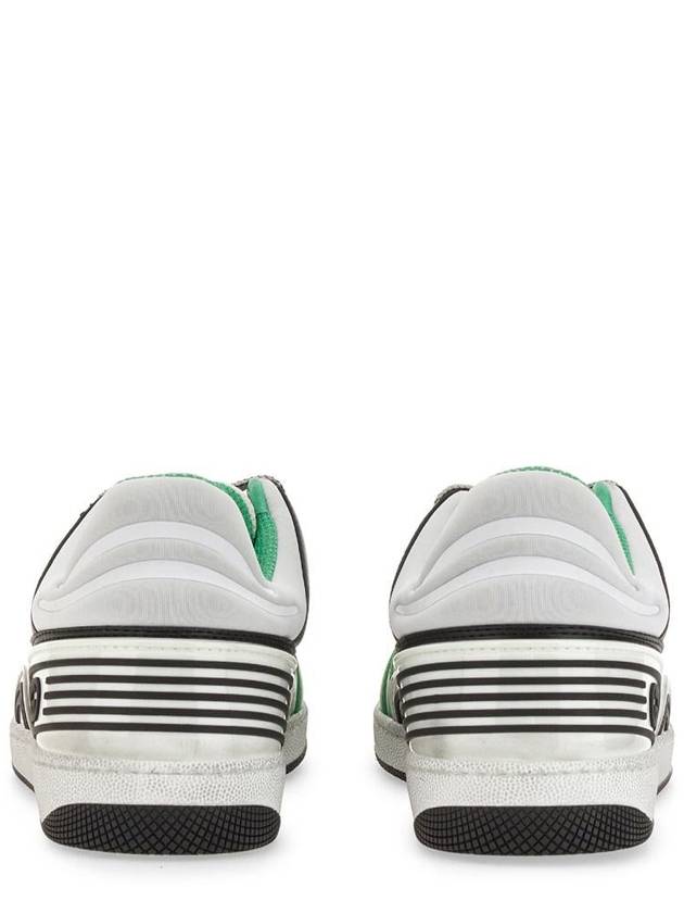 Men's Basket Low Top Sneakers Green - GUCCI - BALAAN 4