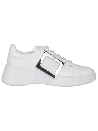 Viv Metal Buckle Low Top Sneakers White - ROGER VIVIER - BALAAN 2