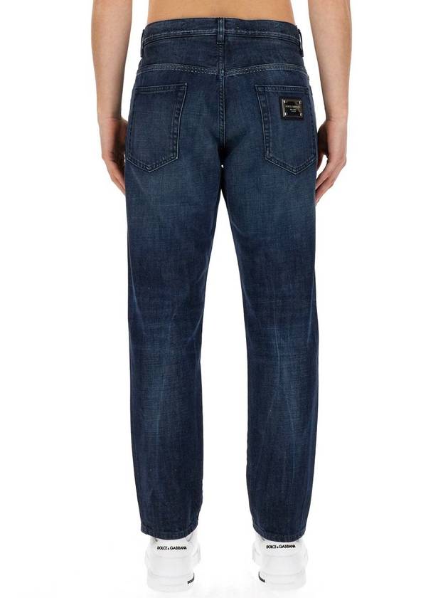 Denim Straight Pants GYJDAD G8KG1S9001 Blue - DOLCE&GABBANA - BALAAN 4