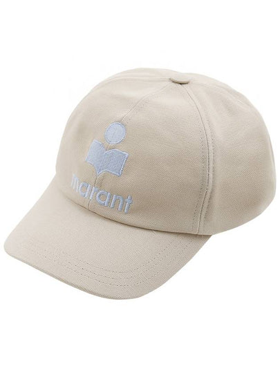 Tyron Logo Cotton Ball Cap Ecru Blue - ISABEL MARANT - BALAAN 2