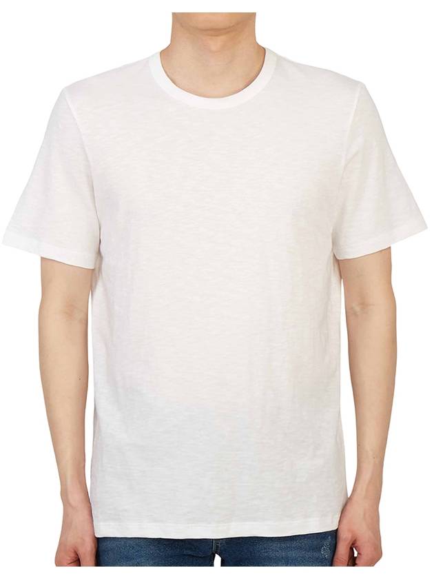 Men's Essential Cosmos Short Sleeve T-Shirt White - THEORY - BALAAN 2