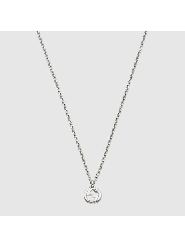 Interlocking Chain Necklace Silver - GUCCI - BALAAN 4