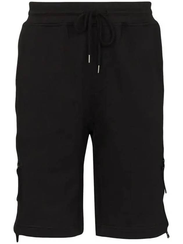 Lens Wappen Diagonal Shorts Black - CP COMPANY - BALAAN 6