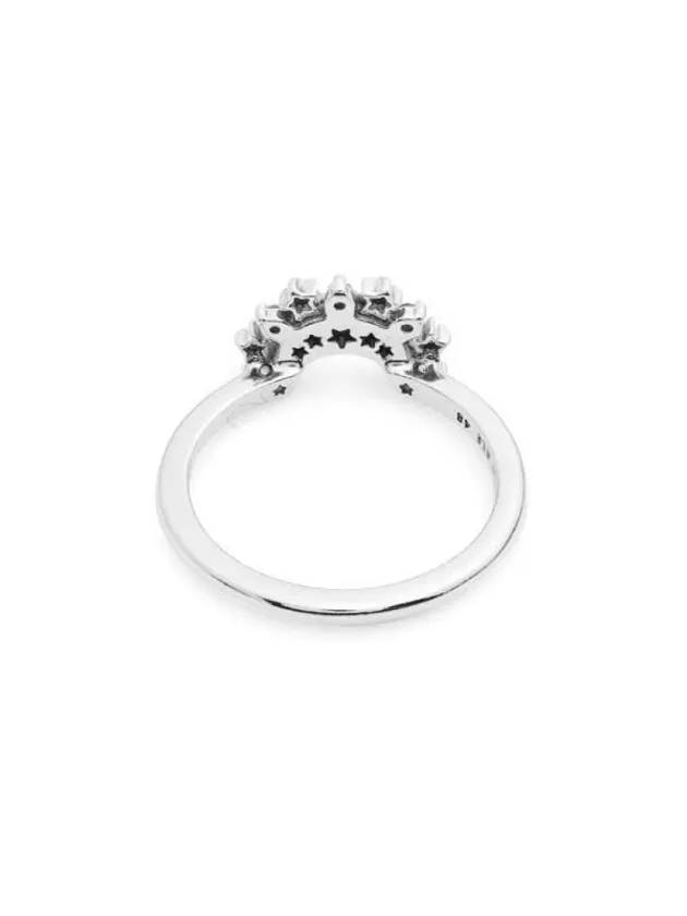 Celestial Blue Sparkling Moon Ring Silver - PANDORA - BALAAN 4