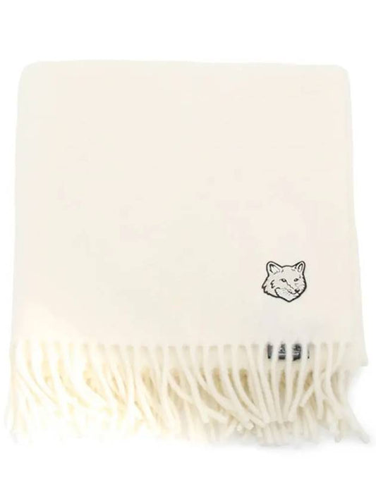 Wool Fox Head Muffler Ivory - MAISON KITSUNE - BALAAN 2