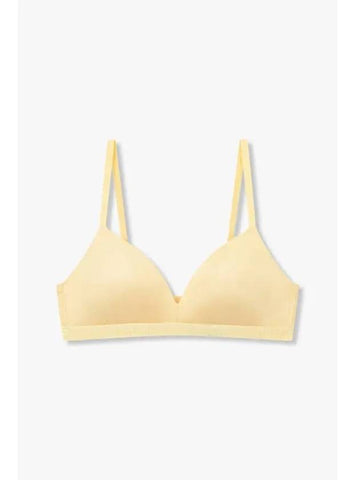 UNDERWEAR Women s Embroidered Logo Banding Triangle Bra Yellow - EMPORIO ARMANI - BALAAN 1