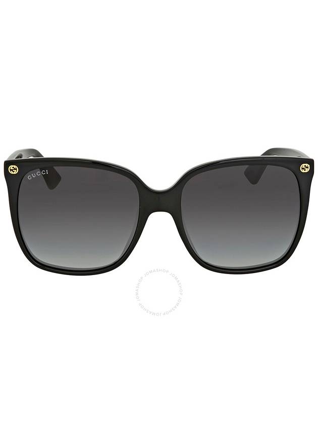 Eyewear Logo Big Square Sunglasses Black - GUCCI - BALAAN 2