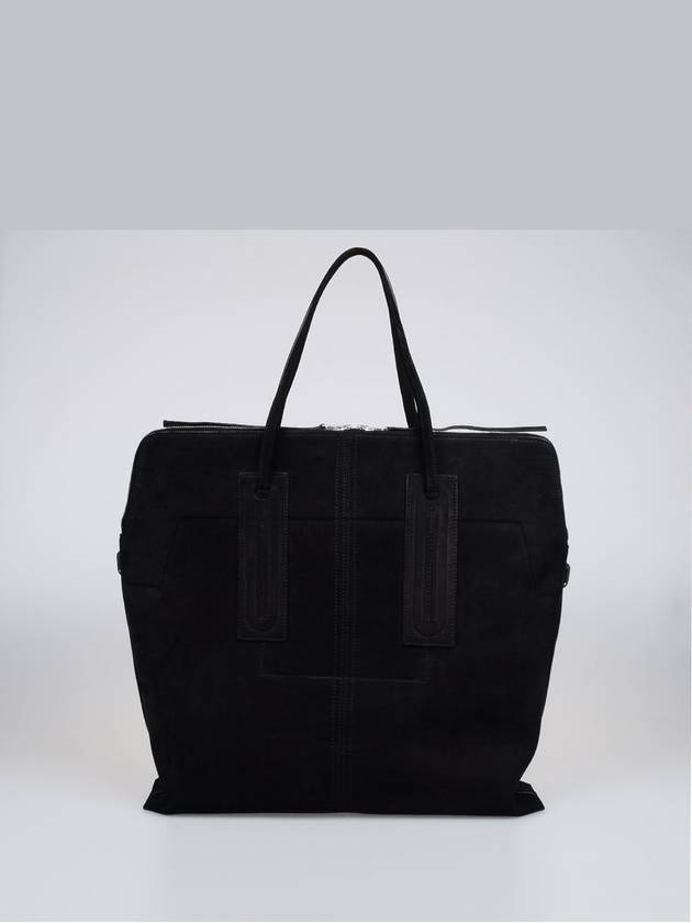 SUEDE LEATHER JUMBO SLIM SHOPPER BAG - RICK OWENS - BALAAN 1