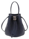 Mini Grainy Leather TB Bucket Bag Black - BURBERRY - BALAAN 2