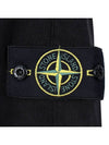 Compass Badge Cotton Hoodie Black - STONE ISLAND - BALAAN 6