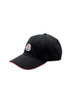 Patch logo ball cap black - MONCLER - BALAAN 1