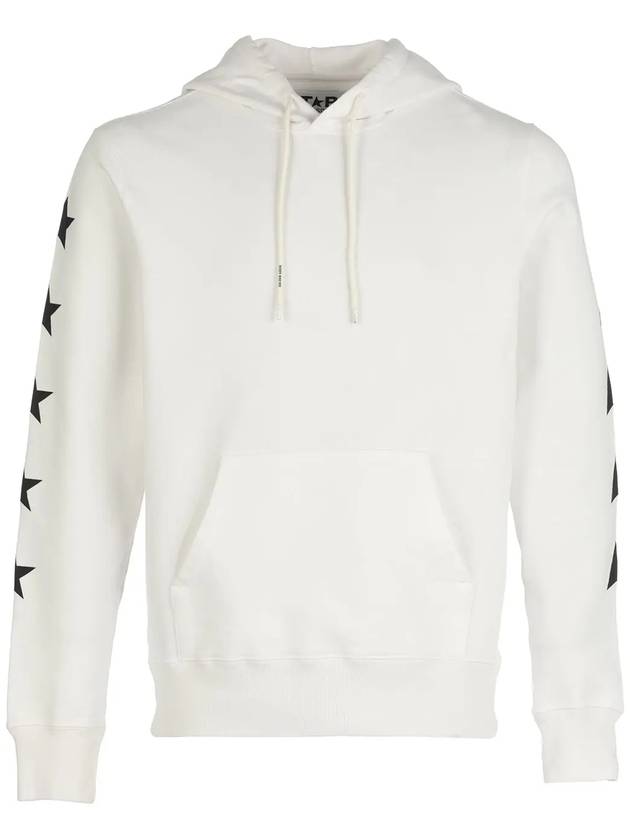 Side Back Star Patch Hoodie White - GOLDEN GOOSE - BALAAN 2