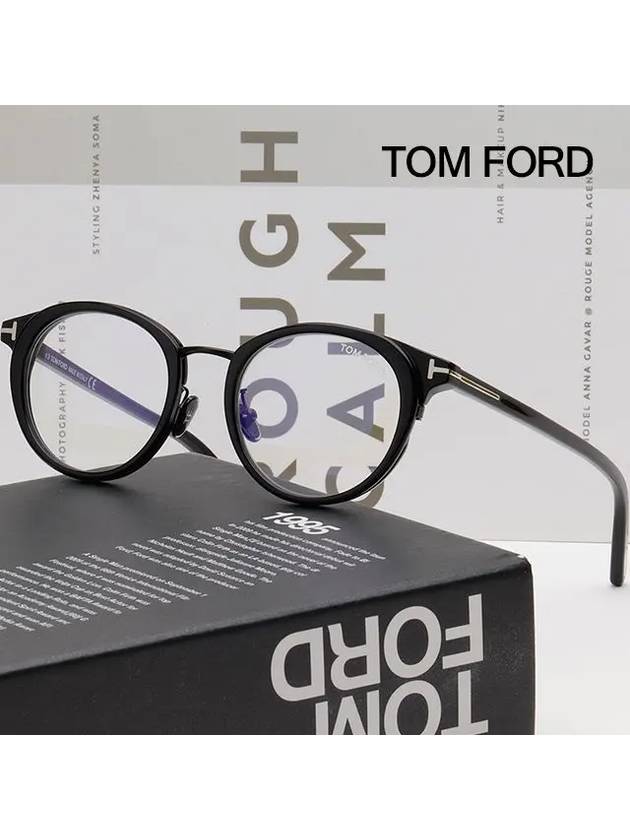 Eyewear Asian Fit Round Eyeglasses Black - TOM FORD - BALAAN 3