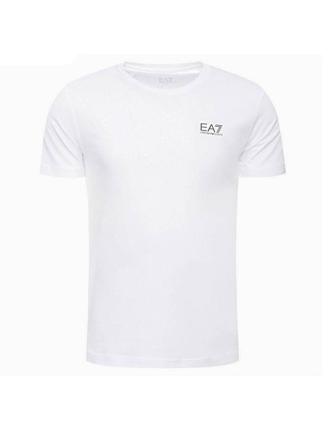 Logo Cotton Short Sleeve T-Shirt White - EMPORIO ARMANI - BALAAN 1