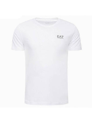 Logo Cotton Short Sleeve T-Shirt White - EMPORIO ARMANI - BALAAN 1