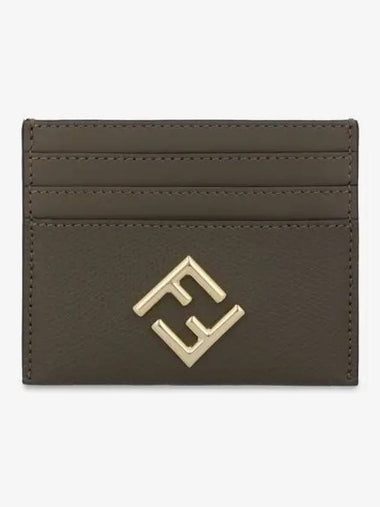 FF Diamond Card Holder Green 8M0445ALV4F1D3Q - FENDI - BALAAN 1