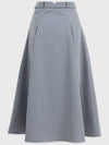 Nerine strap pleated long skirt - MICANE - BALAAN 8