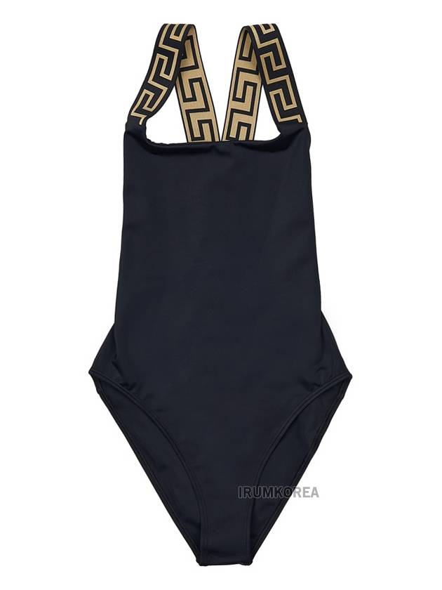 Greca Border One Piece Swimsuit Black - VERSACE - BALAAN 11