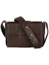 Intrecciato Mini Cross Bag Light Brown - BOTTEGA VENETA - BALAAN 3