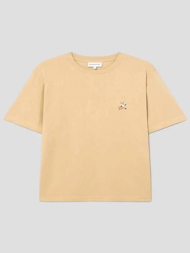 Speedy Fox Patch Comfort Short Sleeve T-Shirt Maltshake - MAISON KITSUNE - BALAAN 2