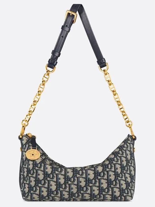 Diorstar Chain Hobo Shoulder Bag Blue - DIOR - BALAAN 6