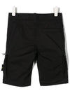 Kids Waffen Cargo Shorts Black 7016L0310 V0029 - STONE ISLAND - BALAAN 3