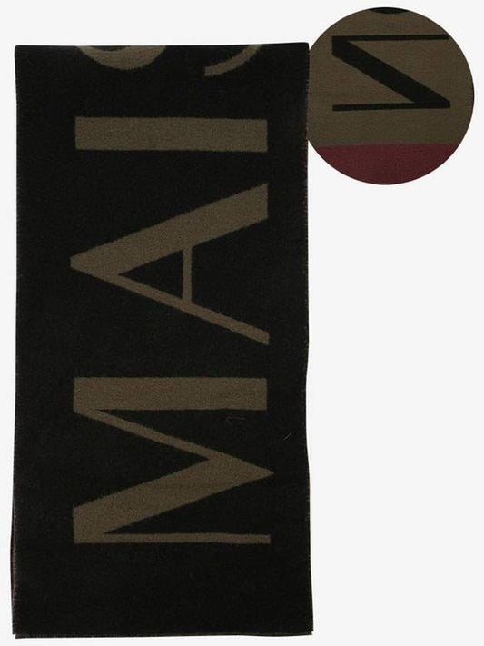 Common jacquard wine series black scarf JU06244WA0007 WLB - MAISON KITSUNE - BALAAN 1