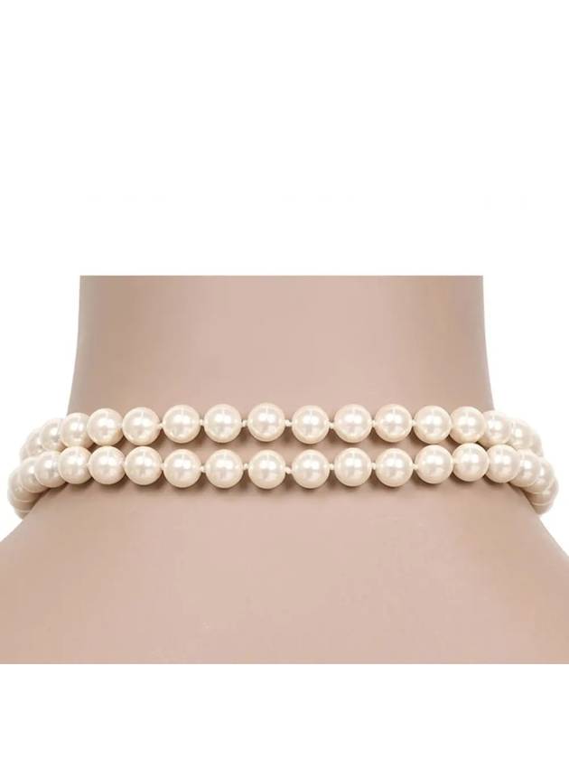 Graziella Pearl Choker Necklace Silver - VIVIENNE WESTWOOD - BALAAN 3