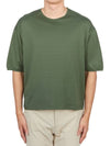 Mercerised Jersey Short Sleeve T-Shirt Green - LEMAIRE - BALAAN 2