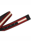 Logo Taylan 35MM Casual Reversible Belt Black Red - BALLY - BALAAN 5