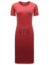 Women's ORB Knit Blend Short Dress Coral Red - VIVIENNE WESTWOOD - BALAAN 2