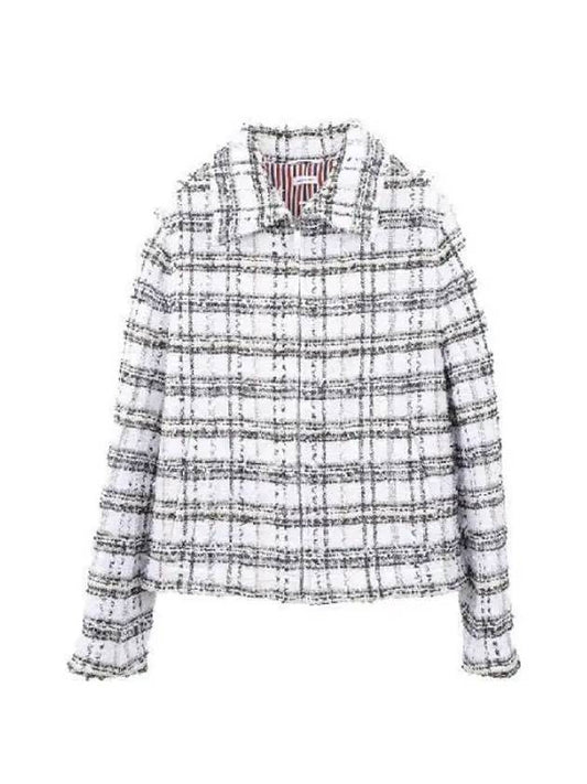 RWB tab tweed jacket FBC838A06129 035 - THOM BROWNE - BALAAN 1