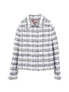 RWB tab tweed jacket white - THOM BROWNE - BALAAN 1