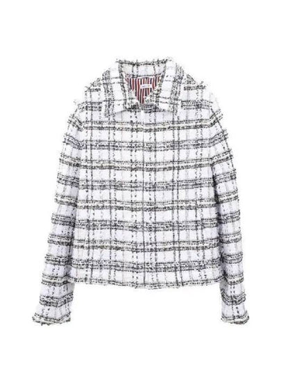 RWB Tab Tweed Jacket White - THOM BROWNE - BALAAN 2