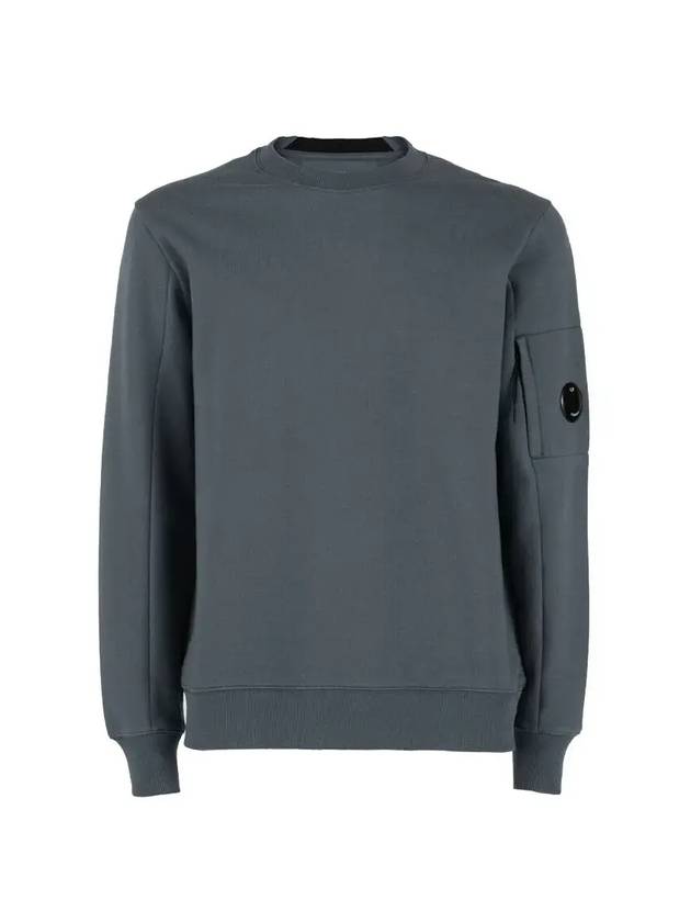 Men's Lens Waffen Diagonal Sweatshirt Gray - CP COMPANY - BALAAN 1