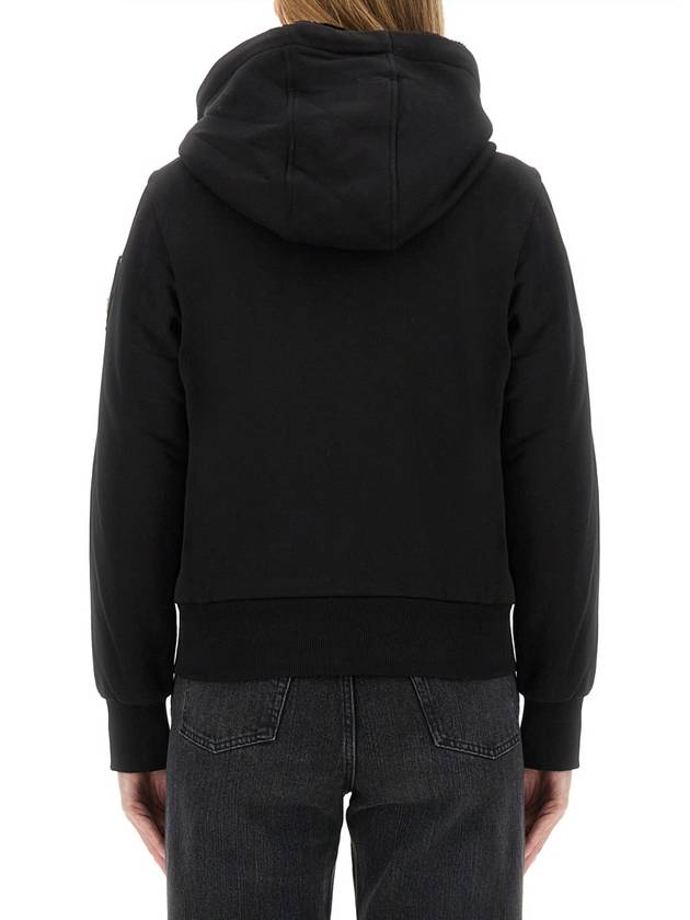 Classic Bunny Zip Up Hoodie Black - MOOSE KNUCKLES - BALAAN 4