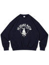 V Heavy Sweat Yacht Sweatshirt Navy - DE GRAND MATIN - BALAAN 3