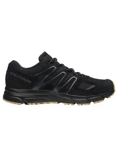 X Mission 4 Suede Low Top Sneakers Black Ebony Gum - SALOMON - BALAAN 2