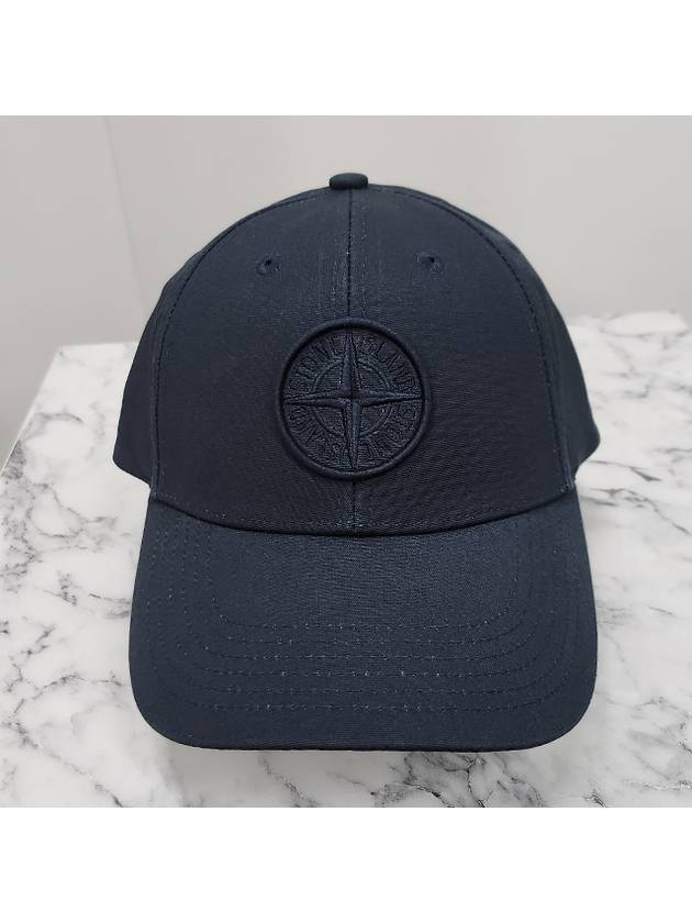 6 Panel Ball Cap Navy - STONE ISLAND - BALAAN 3